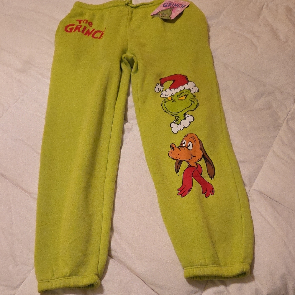 Grinch Themed Green Joggers